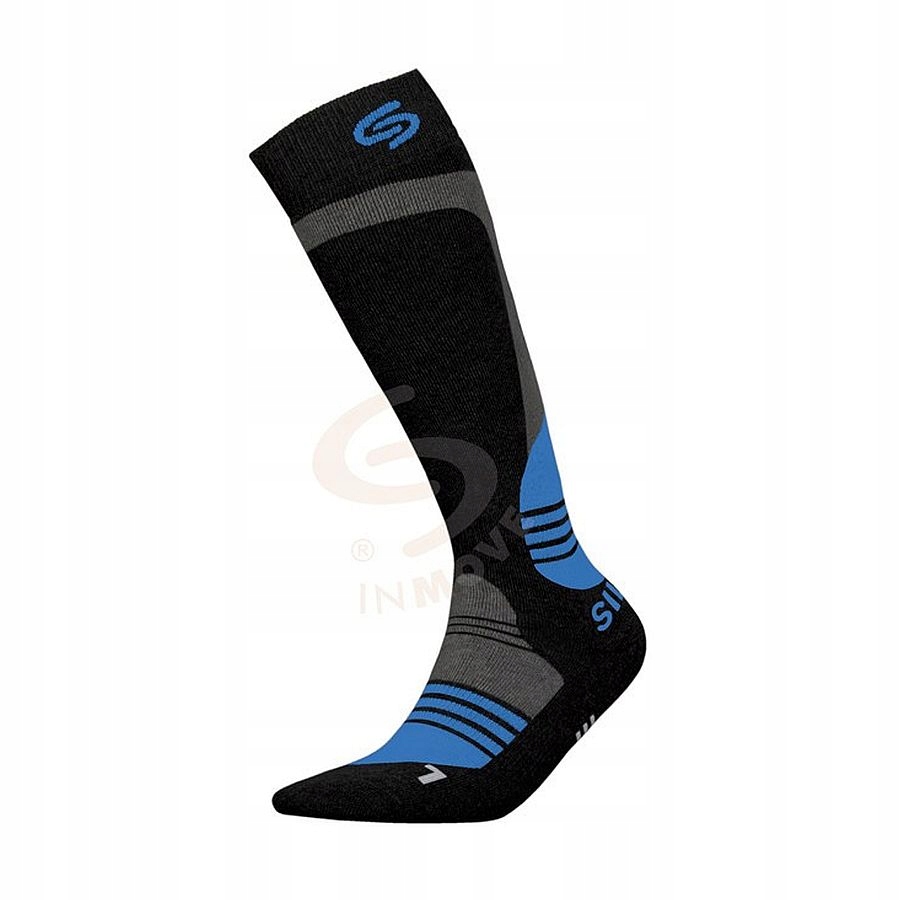 Skarpety zimowe narciarskie Inmove Ski Silver Deodorant Black/blue 38-40