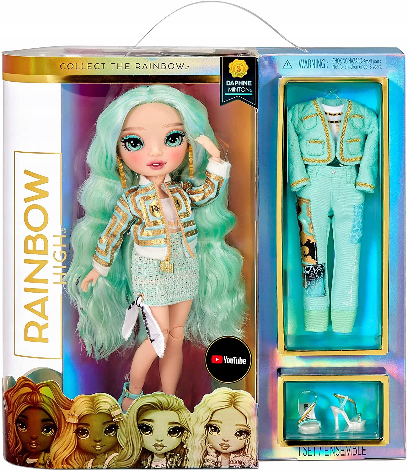 

Mga Rainbow High Lalka Mint Daphne Mintonn
