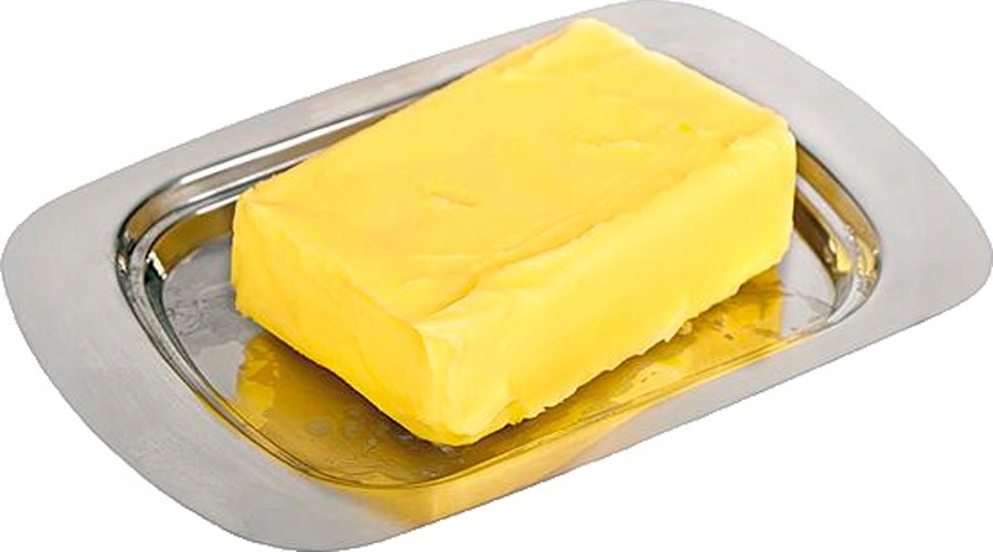 MASELNICZKA POJEMNIK MASŁO MASELNICA STAL SATYNOWA Kształt owalny