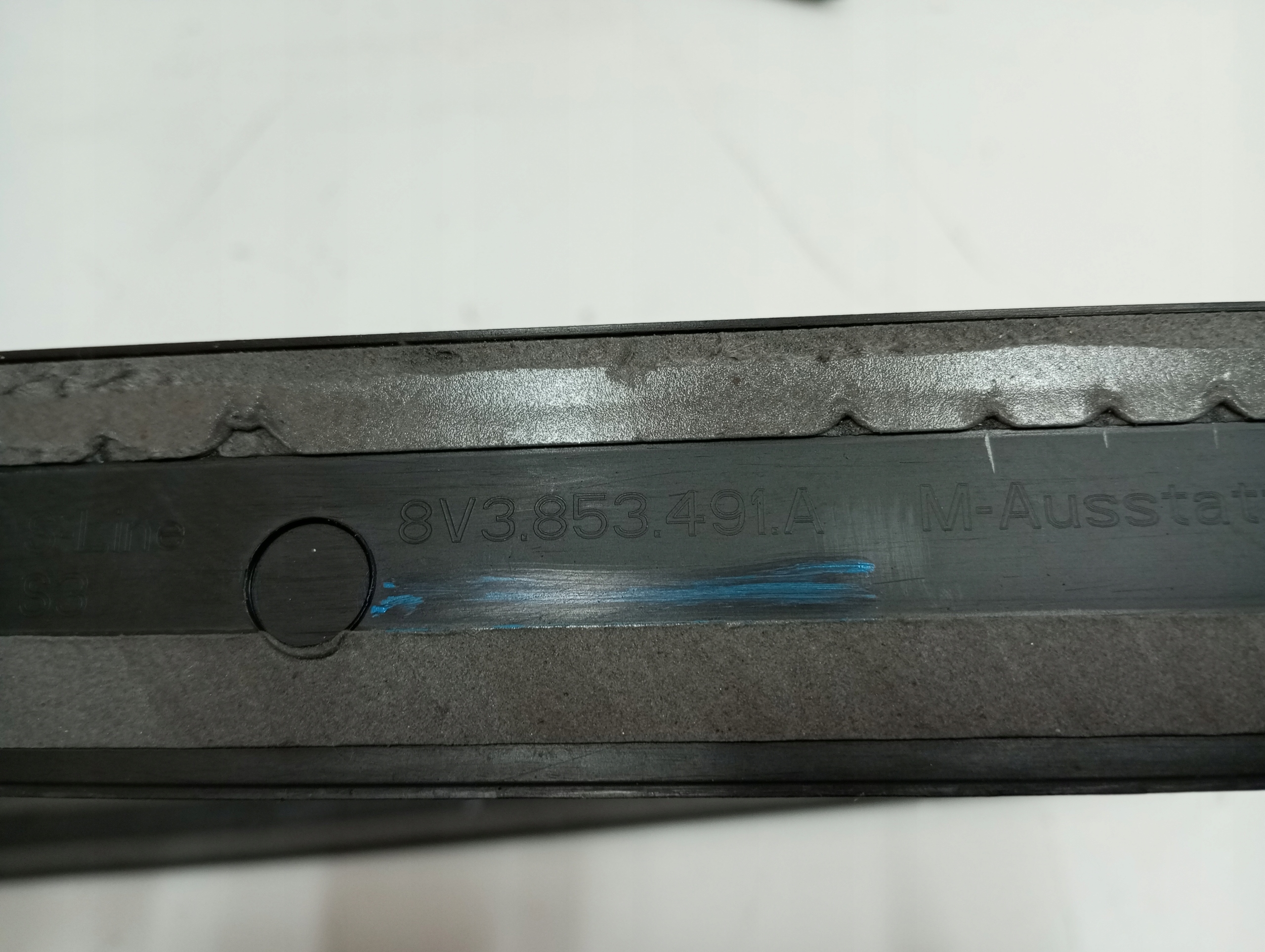 cap moulding threshold AUDI A3 8V0 3D S LINE 8V3853491A