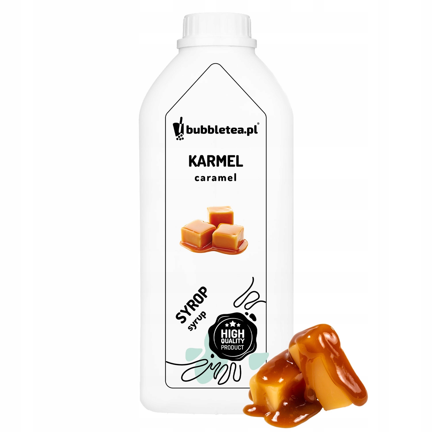 Bubble Tea Syrop Karmelowy Karmel 2,5 kg sok koncentrat Crazy Bubble do kaw