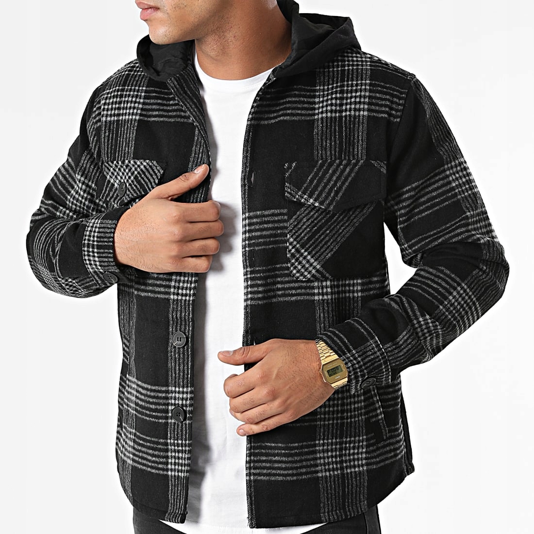 Pánská košile s kapucí Mikina s podšívkou Krata