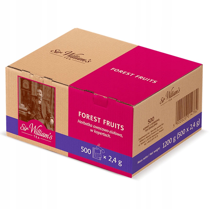 Herbata owocowa Sir William's Tea Forest Fruit 500 saszetek owoce leśne