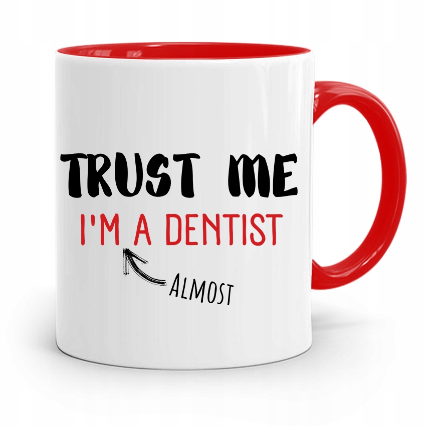 

Kubek Czerwony Dentysty Trust Me