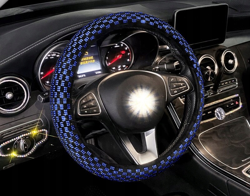 6935462009558119195 - Модні розкішні кришталеві чохли на кермо Сем