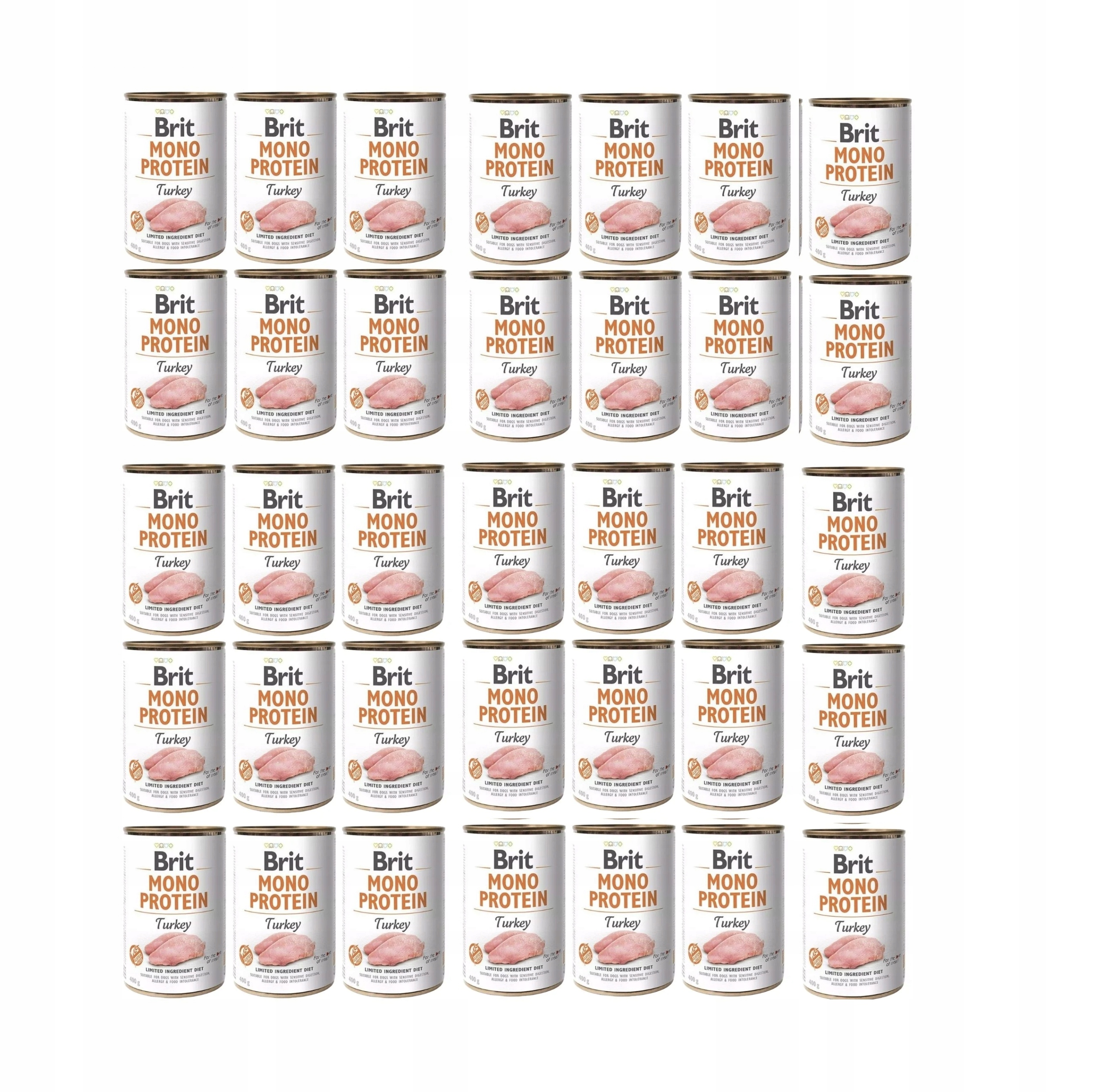Brit Mono Protein Turkey monoproteinové krmivo krůta 36x400 g