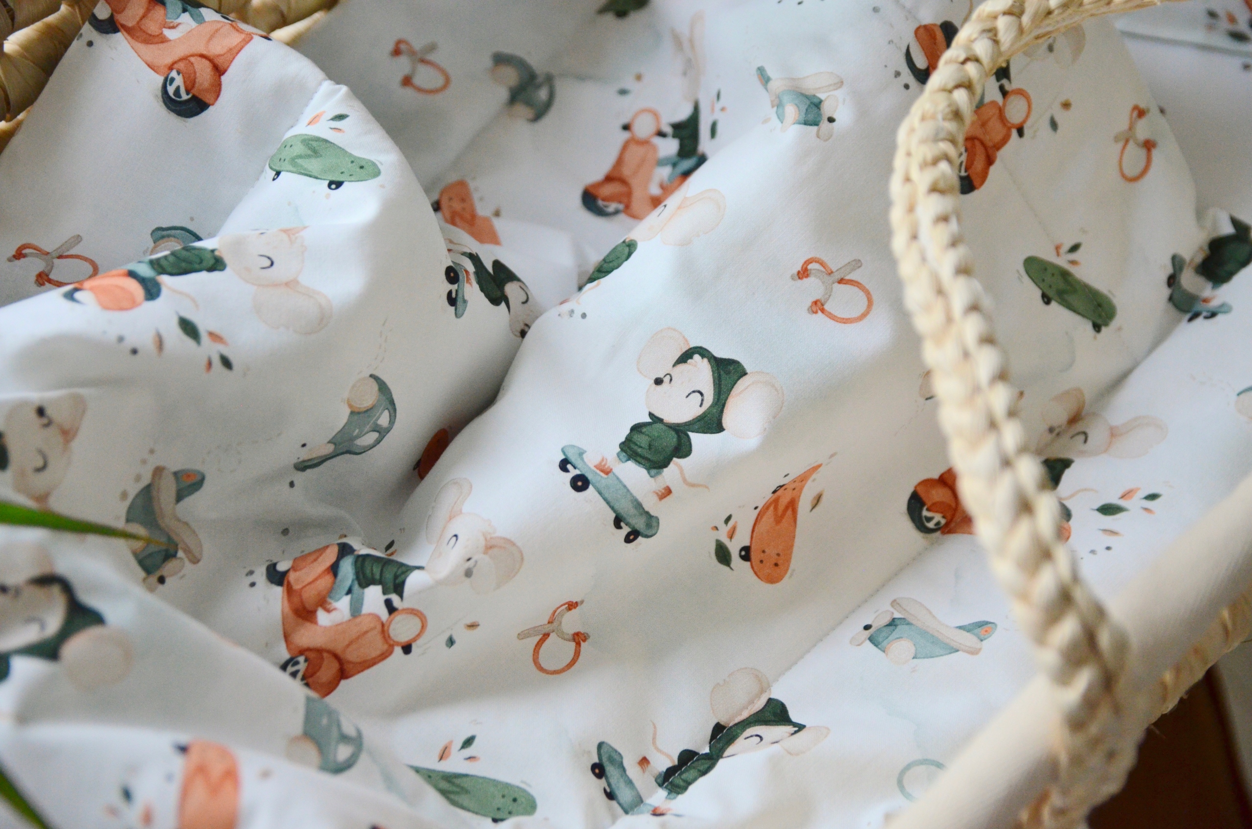 POŚCIEL Z WYPEŁNIENIEM DO WÓZKA / KOŁYSKI MYSZKI