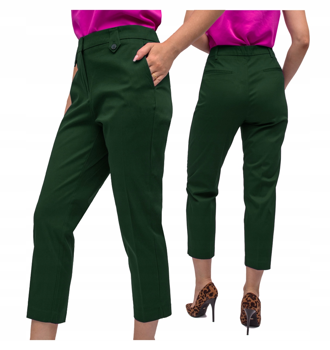 Dámské Kalhoty Cigarety plus size Elegantní 54