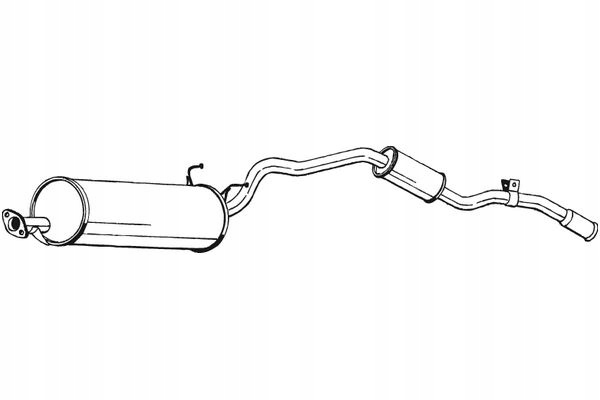 BOSAL TŁUMIK UKŁADU WYDECHOWEGO TYŁ TOYOTA 4 RUNNER II HIACE V 2.5D