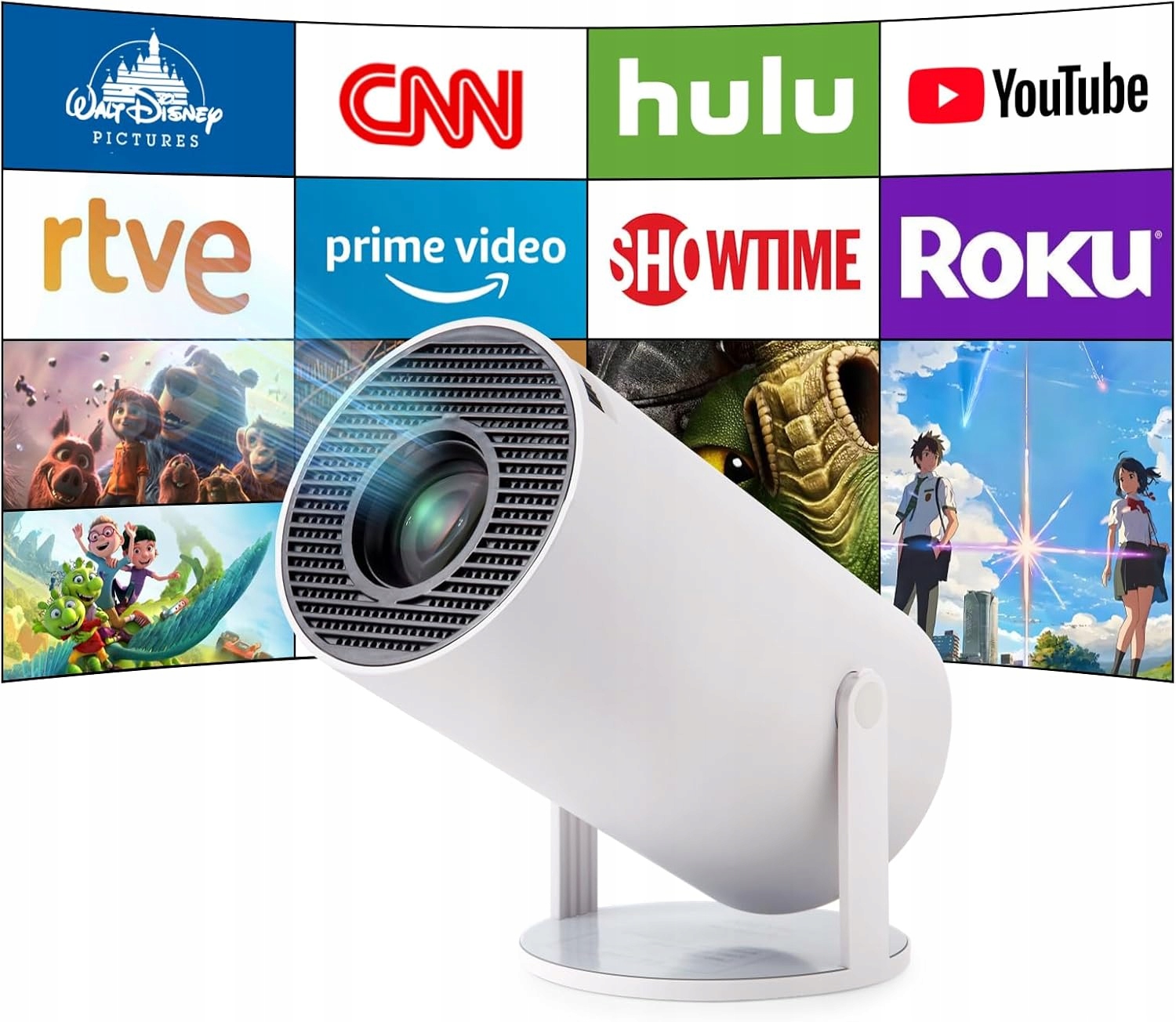 LCD Videoprojektor Přenosné Domácí Kino Projektor Einyoumily HY300 Pro+