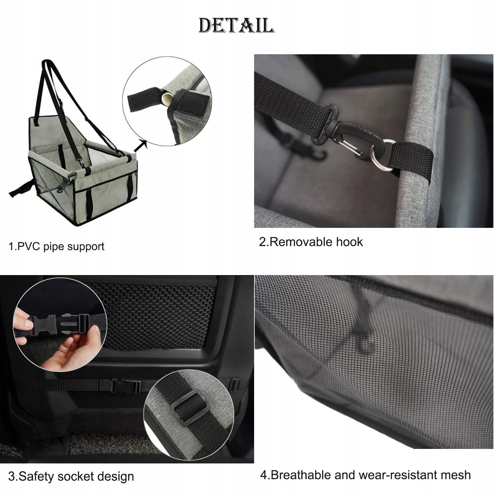 Levně Mengqi Voděodolný Přepravka pro psy Automobilová z Oxfordu