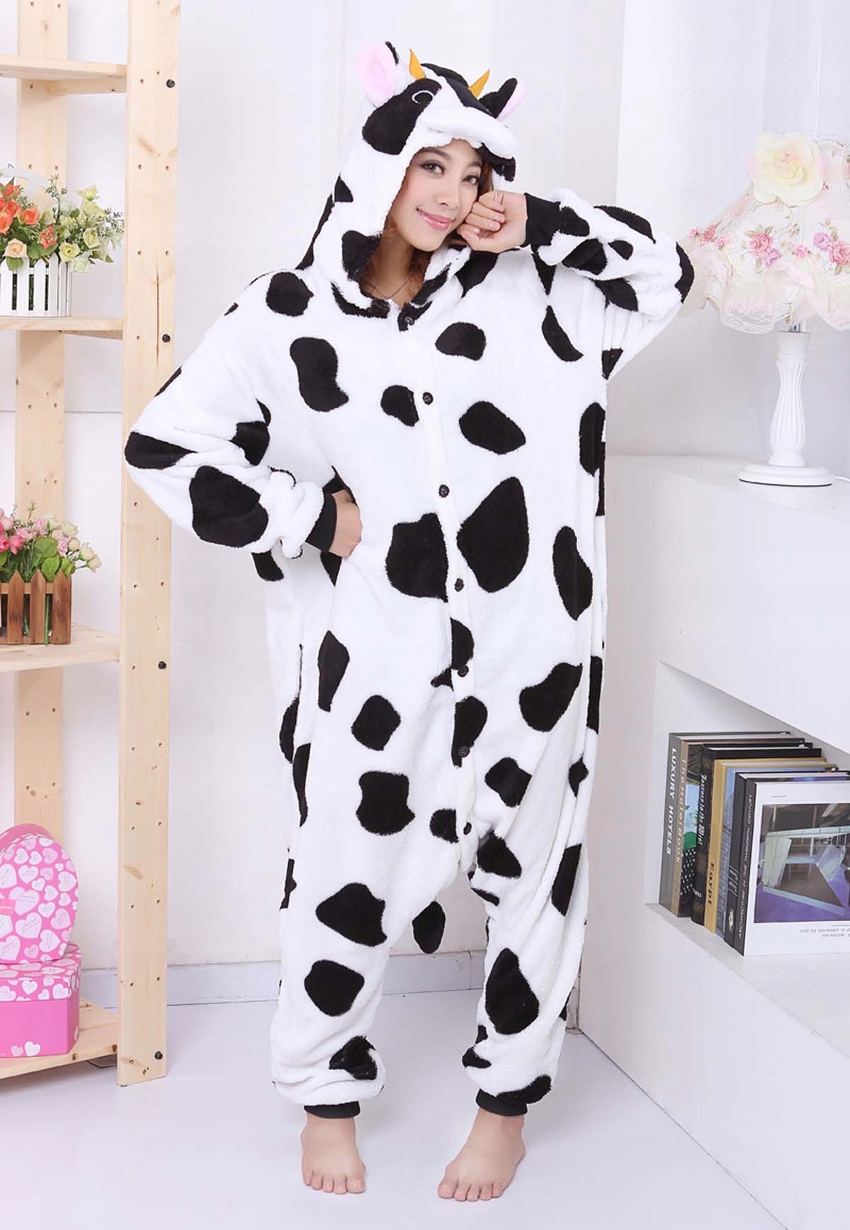 Piżama Onesie Kigurumi Kostium Przebranie Krowa L: 165-175cm Marka Inna marka