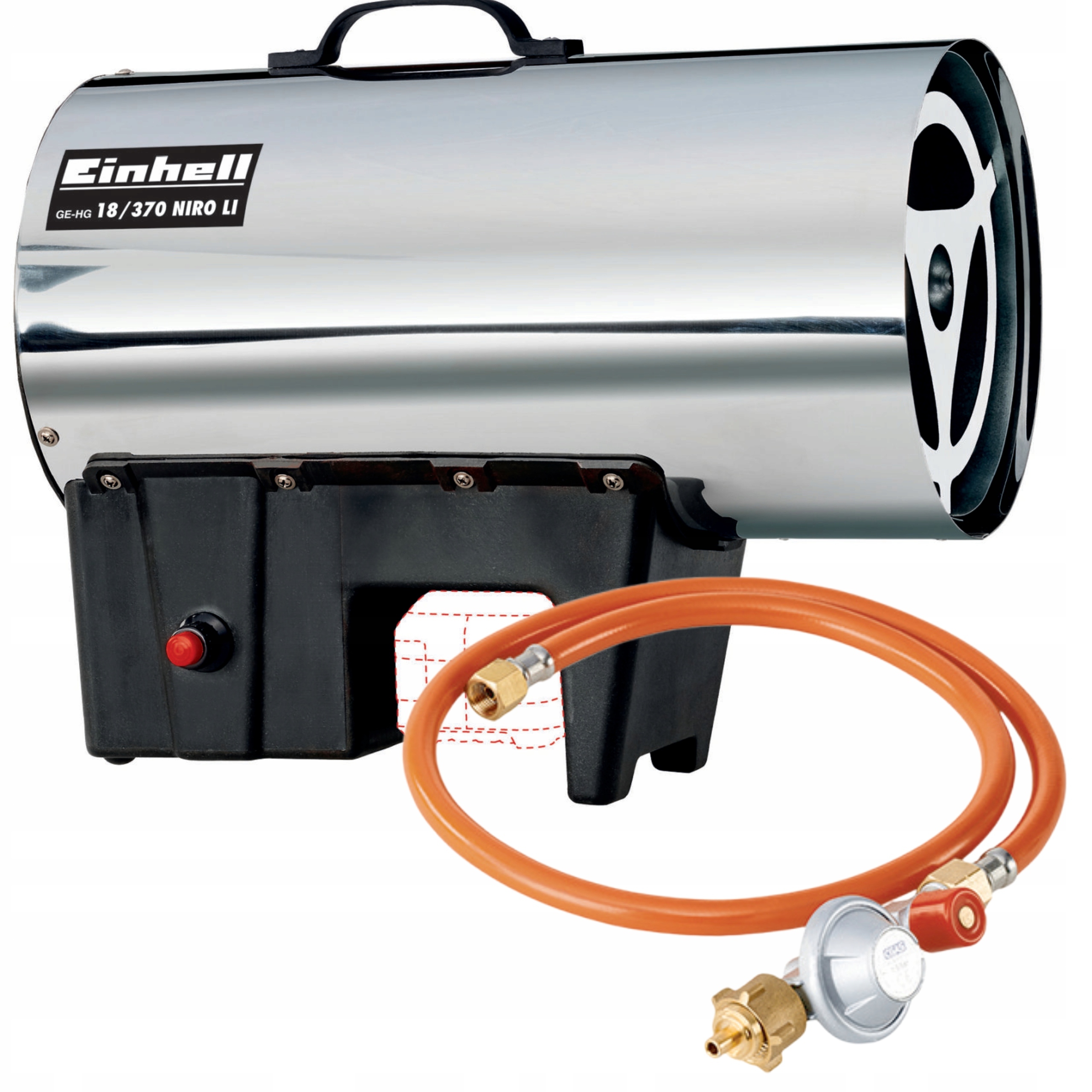 Einhell Akumulátorový Ohřívač 18V 37 kW Hadice Ge-hg 18/370 Niro L-Solo