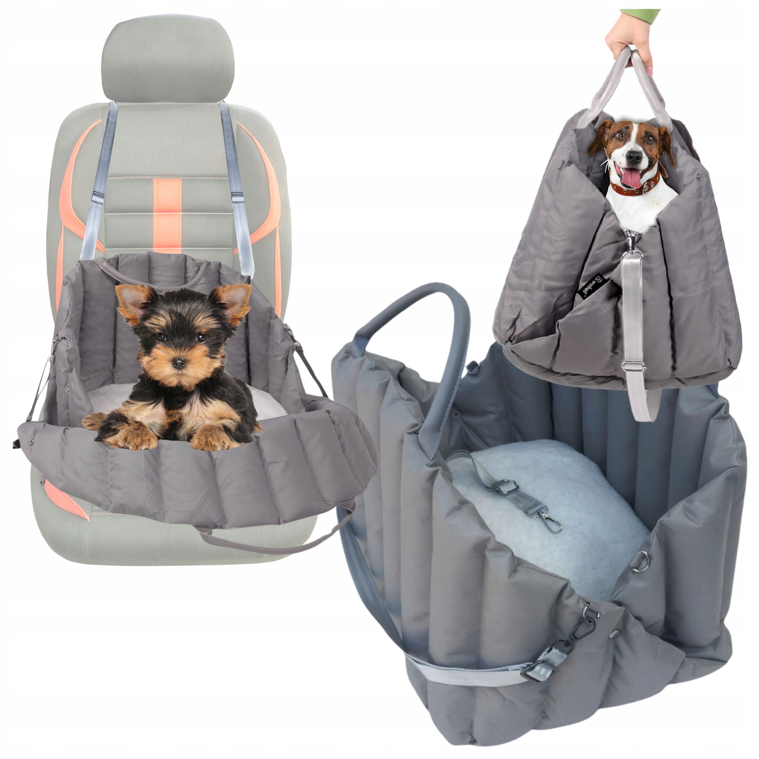 Levně Přepravka pro kočky psa přepravní taška pelíšek nosítko autosedačka podložka