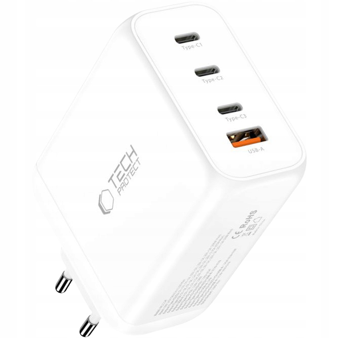 Výkonná nabíječka pro notebook 200W Usb-c 100W Pd Tech-Protect GaN Qc 3.0 Usb-a