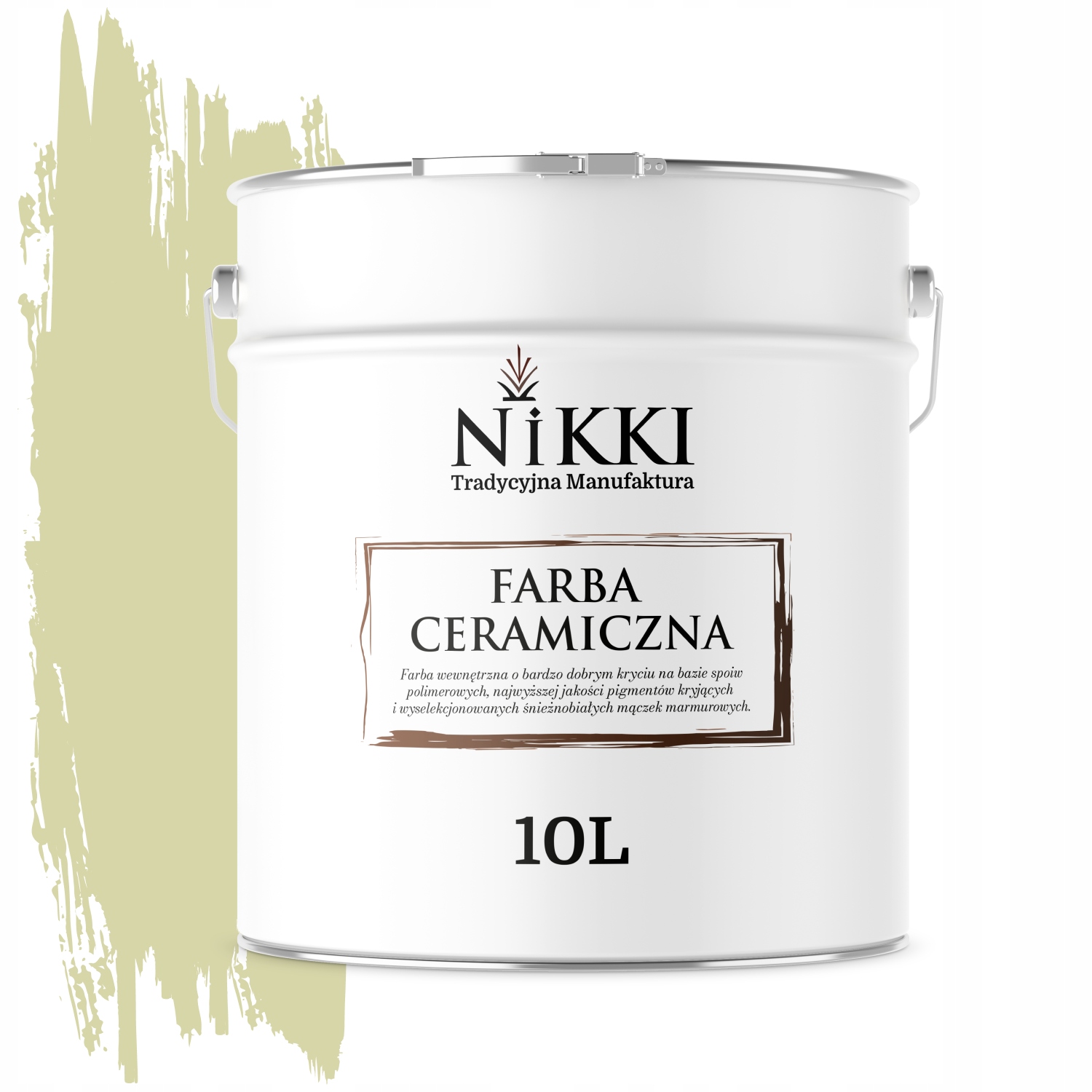 Keramická Stropná Farba Hrachová Svetlá H2464 Hlboká Matná 10 L