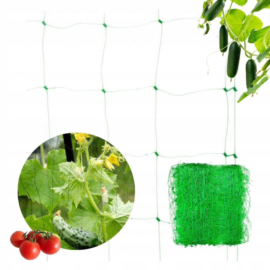 Siatka pod rośliny pnące na ogórki m 1,5 x 20 m