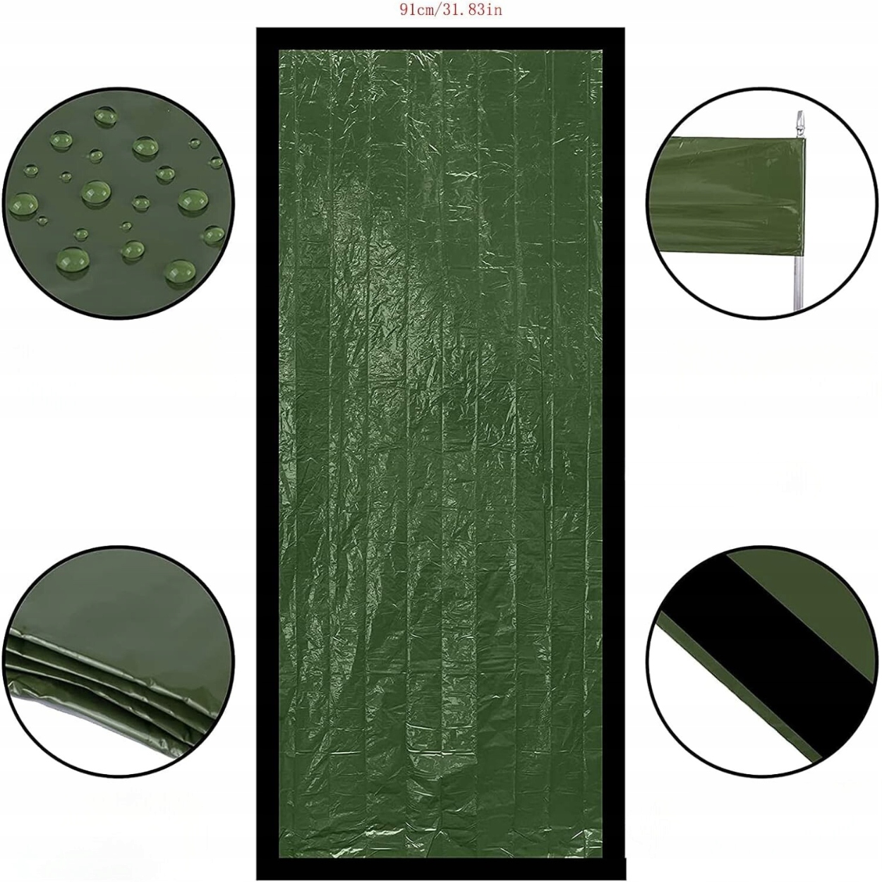 KOC RATUNKOWY ŚPIWÓR SURWIWALOWY TERMICZNY NAMIOT ZIELONY GWIZDEK Model 2022