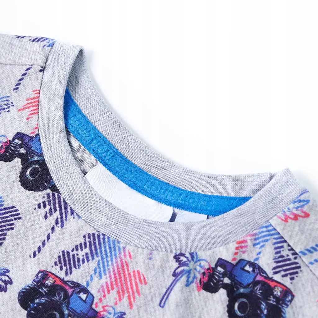 Koszulka dziecięca, szary melanż, 116 Rozmiar 116