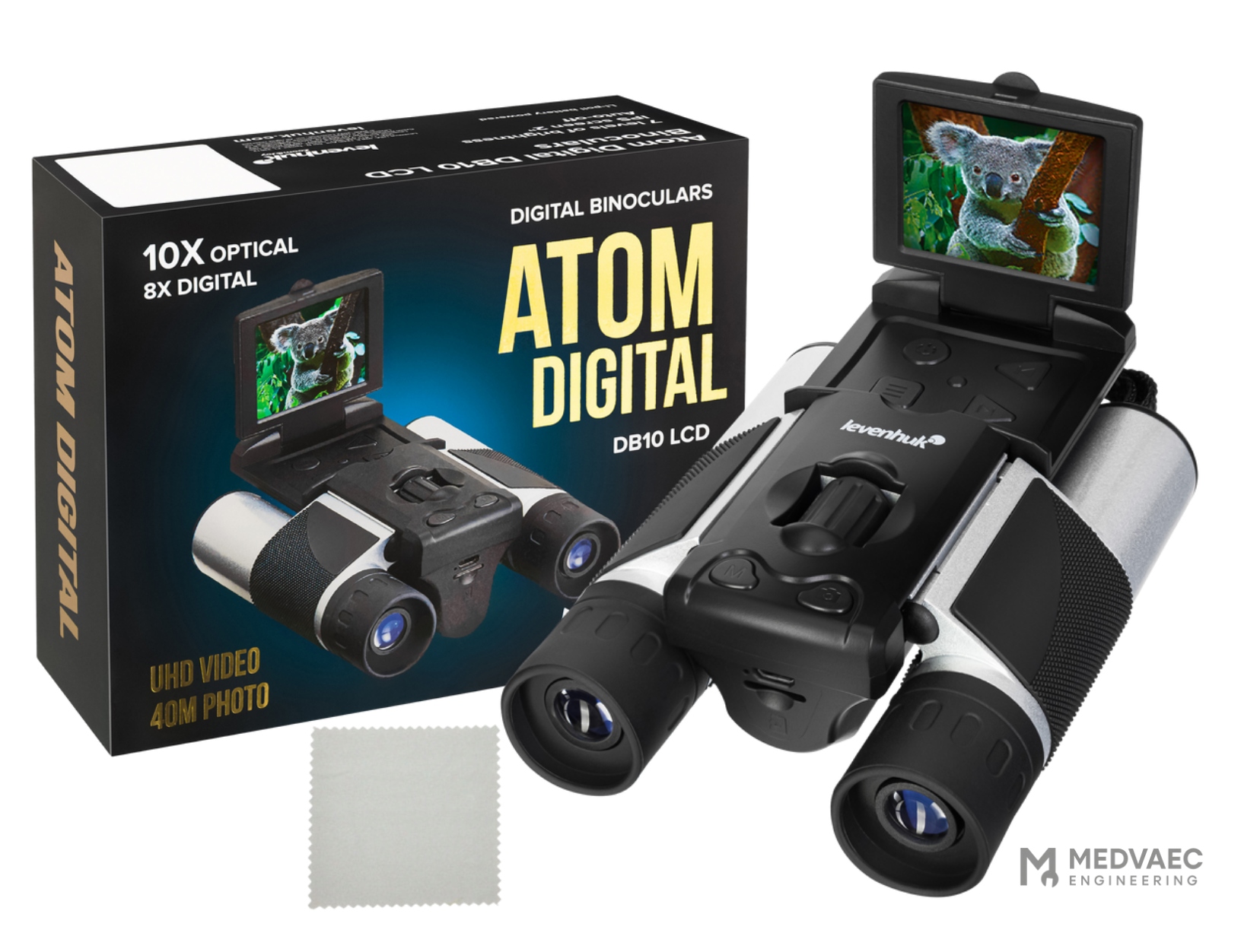 Digitální dalekohled Levenhuk Atom DB10 LCD Full Hd – lovecký, turistický