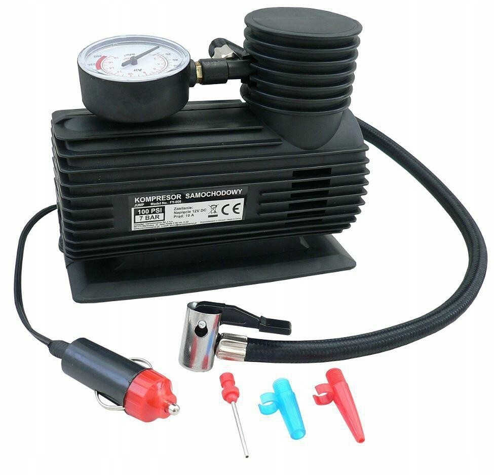 

Kompresor Samochodowy 12V +adaptery Carcommerce