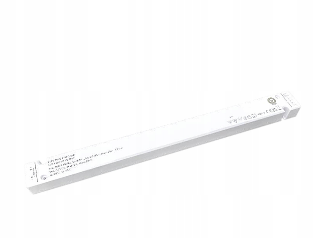 Nábytkový napájecí zdroj 12V/5A slim FTPC60V12-VFC-S-B