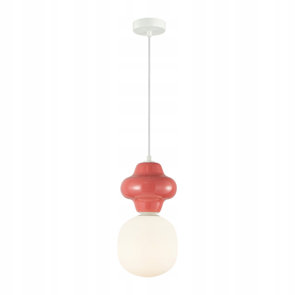 Italux Latera Závesná lampa červená Ø18 cm 1xE14 40W keramická