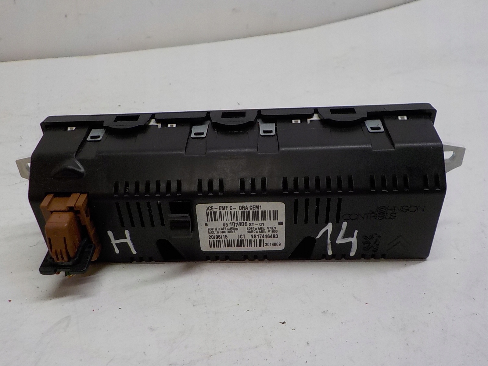 CITROEN C3 II DS3 display RADIA clock 98107406XT V78