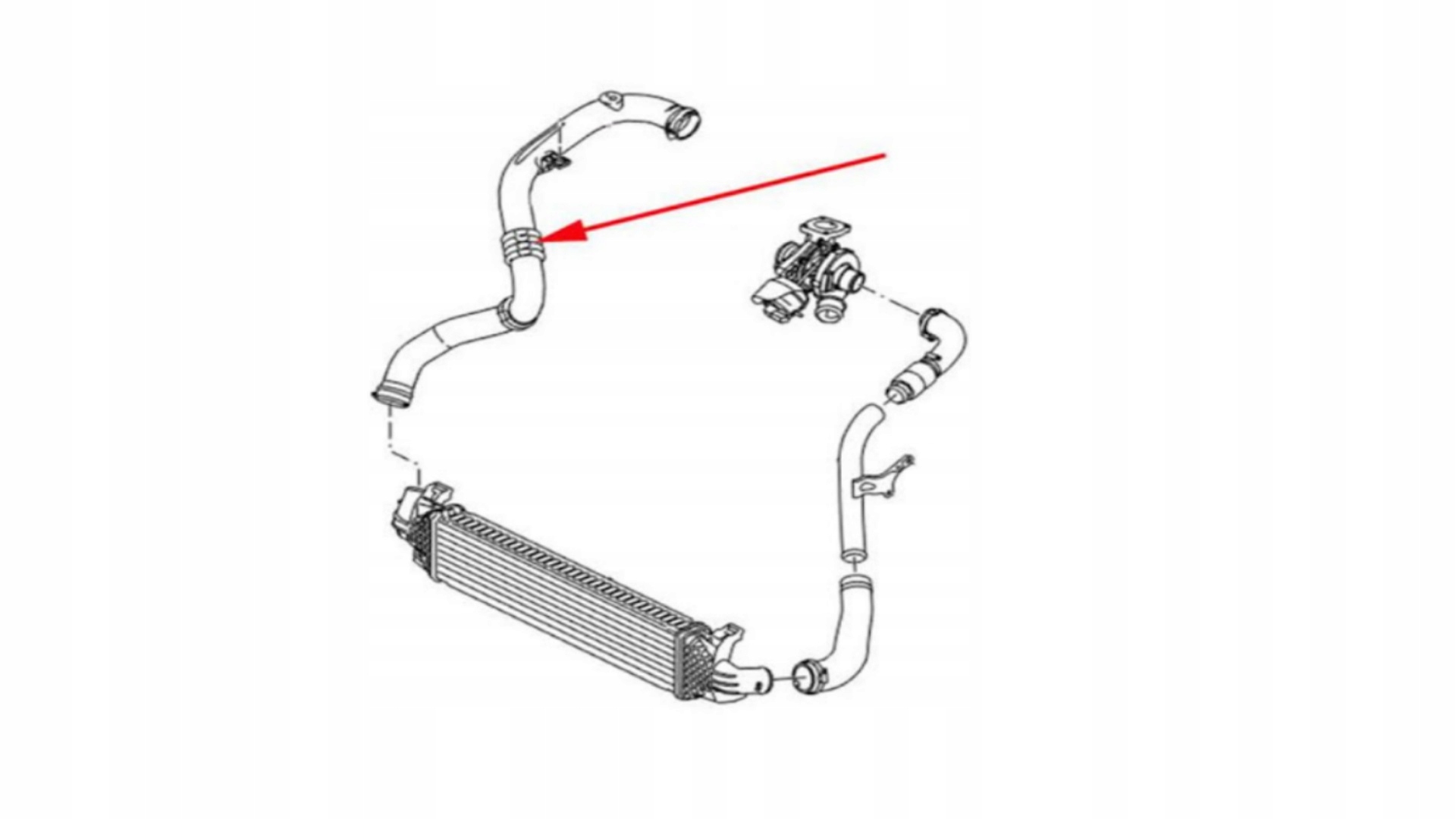 FORD MONDEO IV 1 8 TDCI Rura Przewod Intercoolera Part manufacturer GT Bergmann