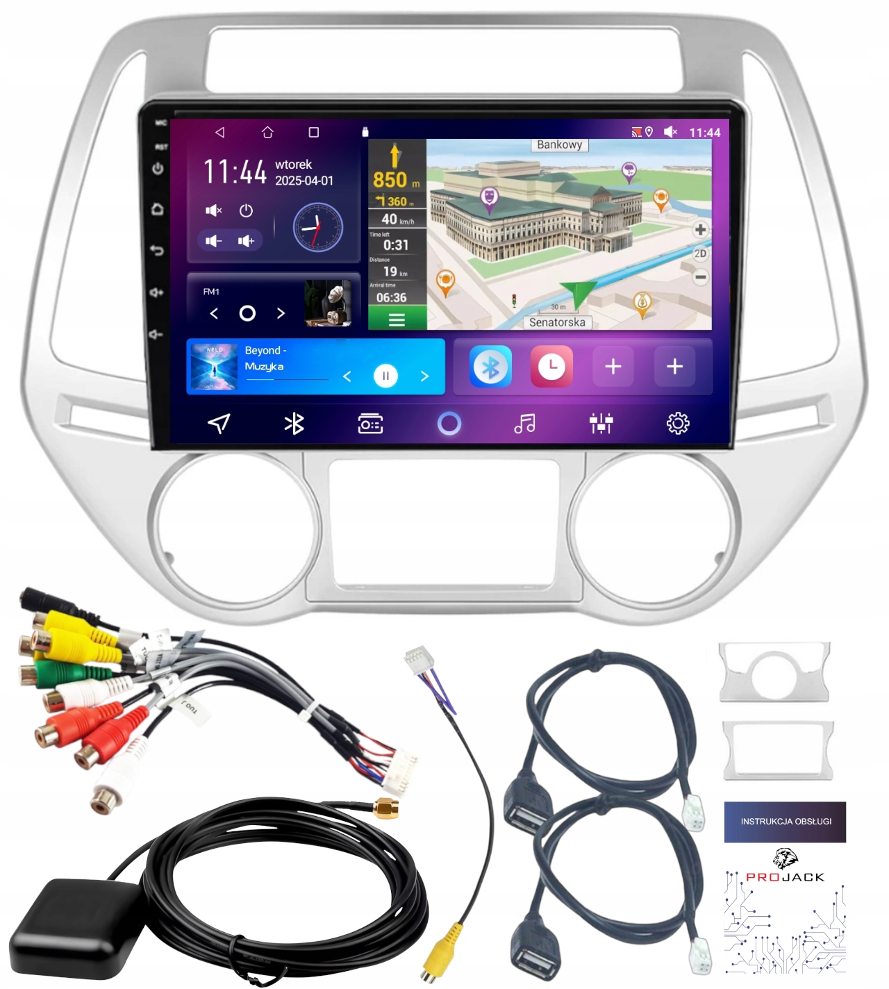 Autorádio S Carplay Hyundai I20 2012-2014 Wifi Android 4GB 64GB