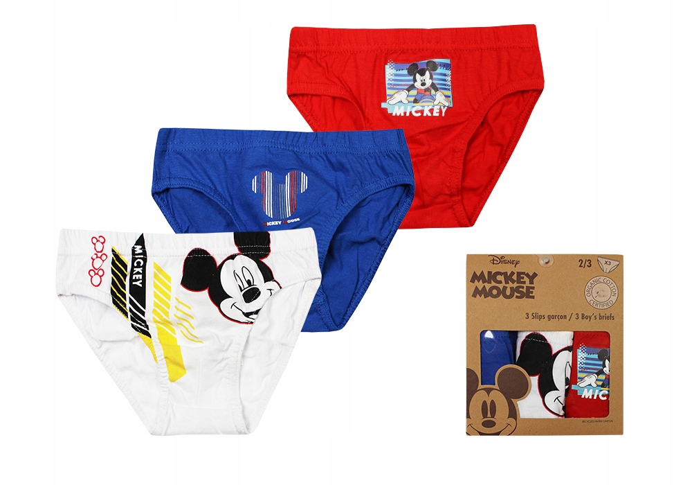 

Myszka Mickey Majtki Slipy Dziecięce 3PAK 2/3LATA