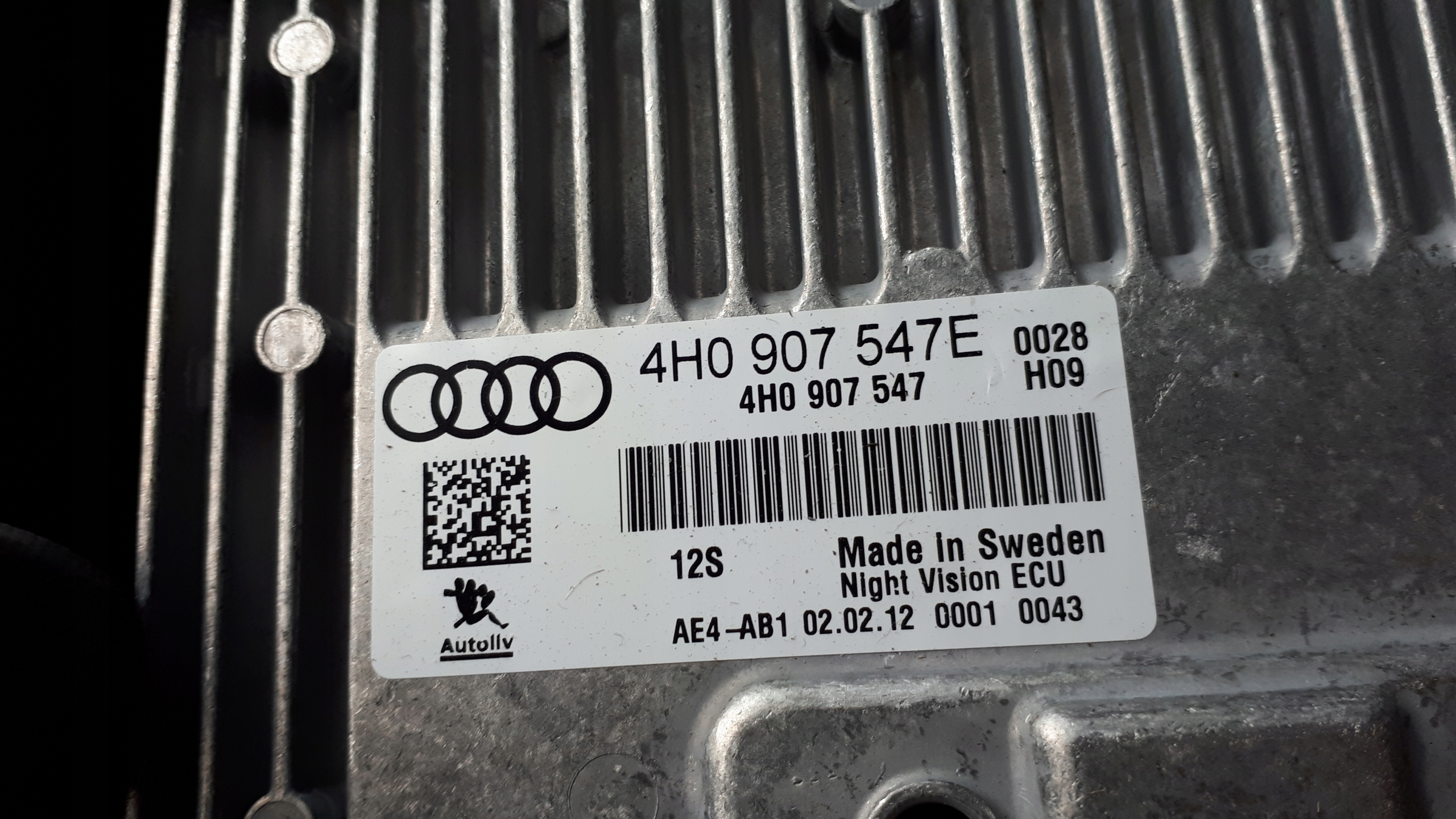 A7 4G Centralina modulo NIGHT VISION 4H0907547E A6