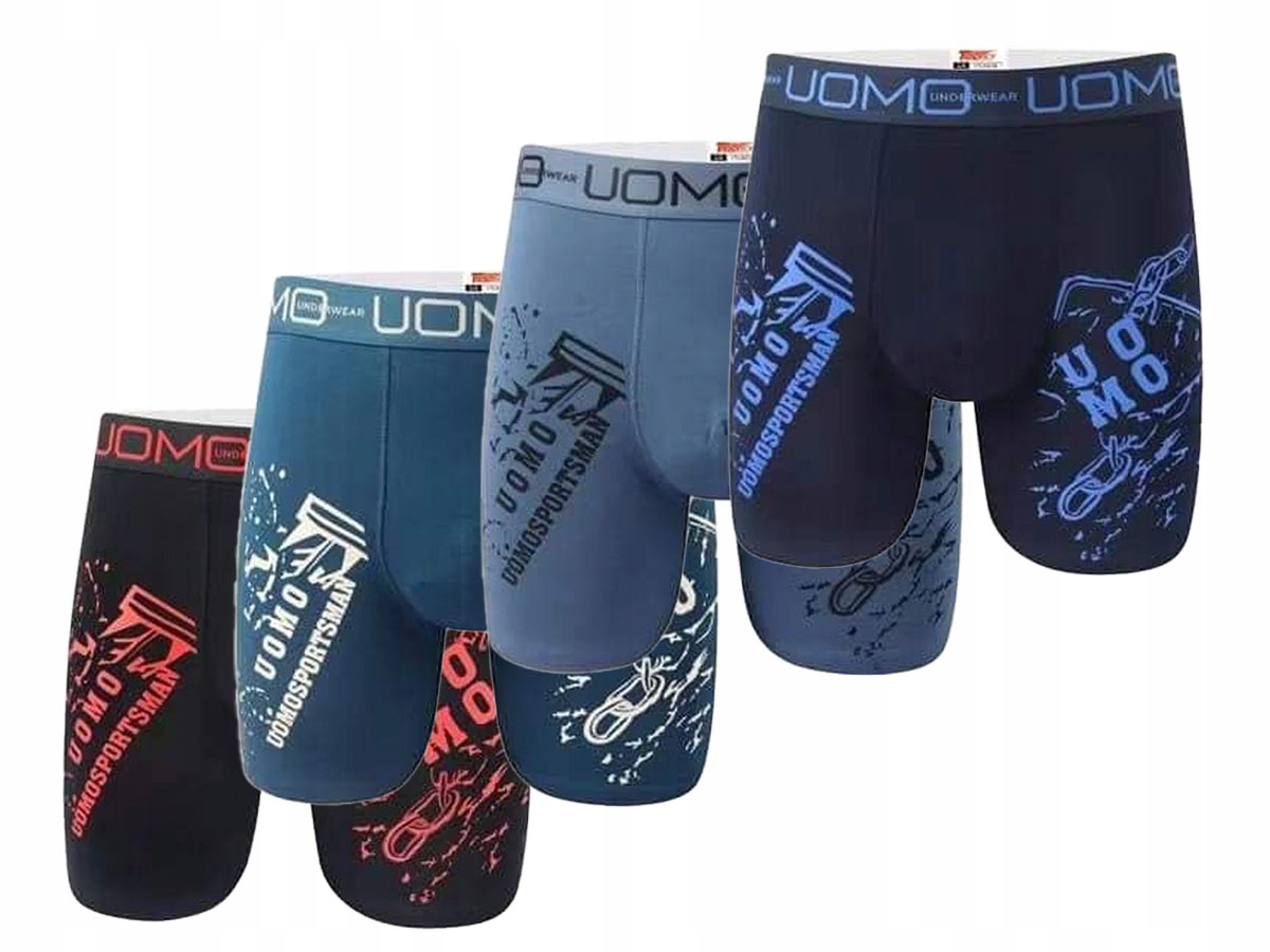 

4x Bokserki Młodzieżowe z dłuższą nogawką 158/170