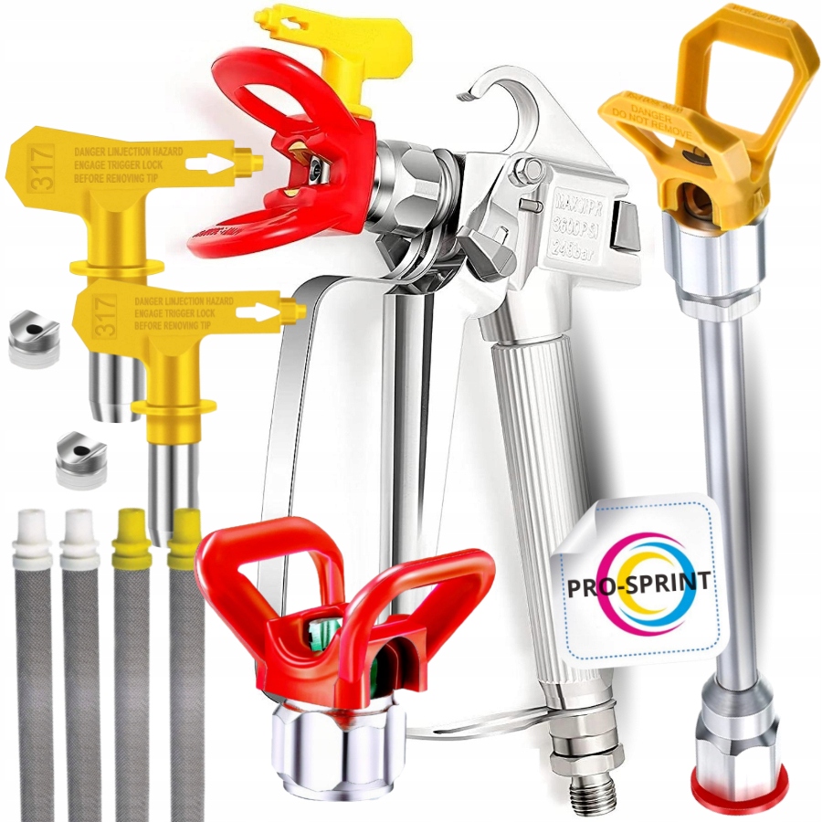 

Pistolet malarski 2 dysze Przedłużka 50 cm Agregat