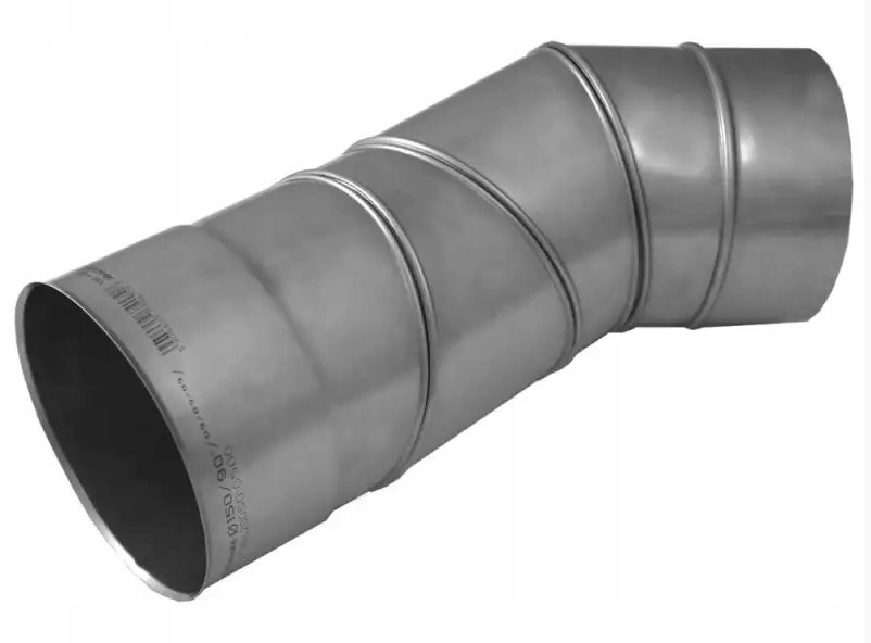 Ks koleno kyselinovzdorné nastavitelné 90 stupňů fi 180 mm 1,0 mm komínová vložka