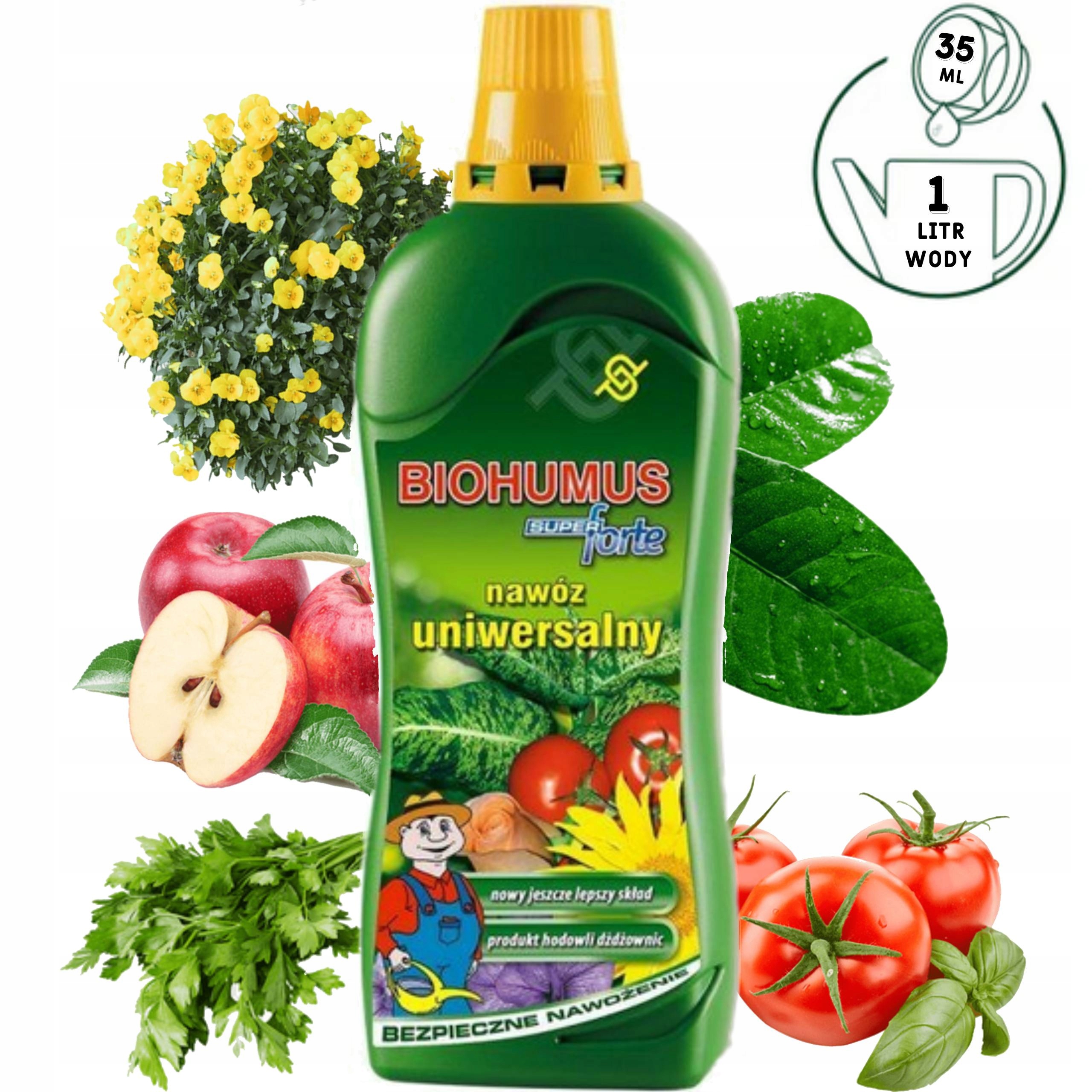NAWÓZ BIOHUMUS DO ROŚLIN UNIWERSALNY SUPER FORTE ORGANICZNY BIO 1,2 AGRECOL
