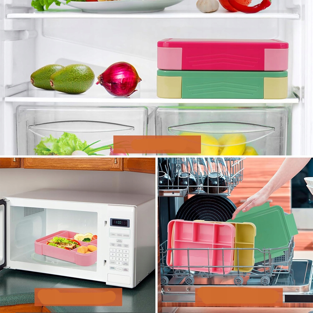 1330ml POJEMNIK LUNCHBOX ŚNIADANIÓWKA DO SZKOŁY PRACY ZESTAW B.BOX Wysokość produktu 4.8 cm