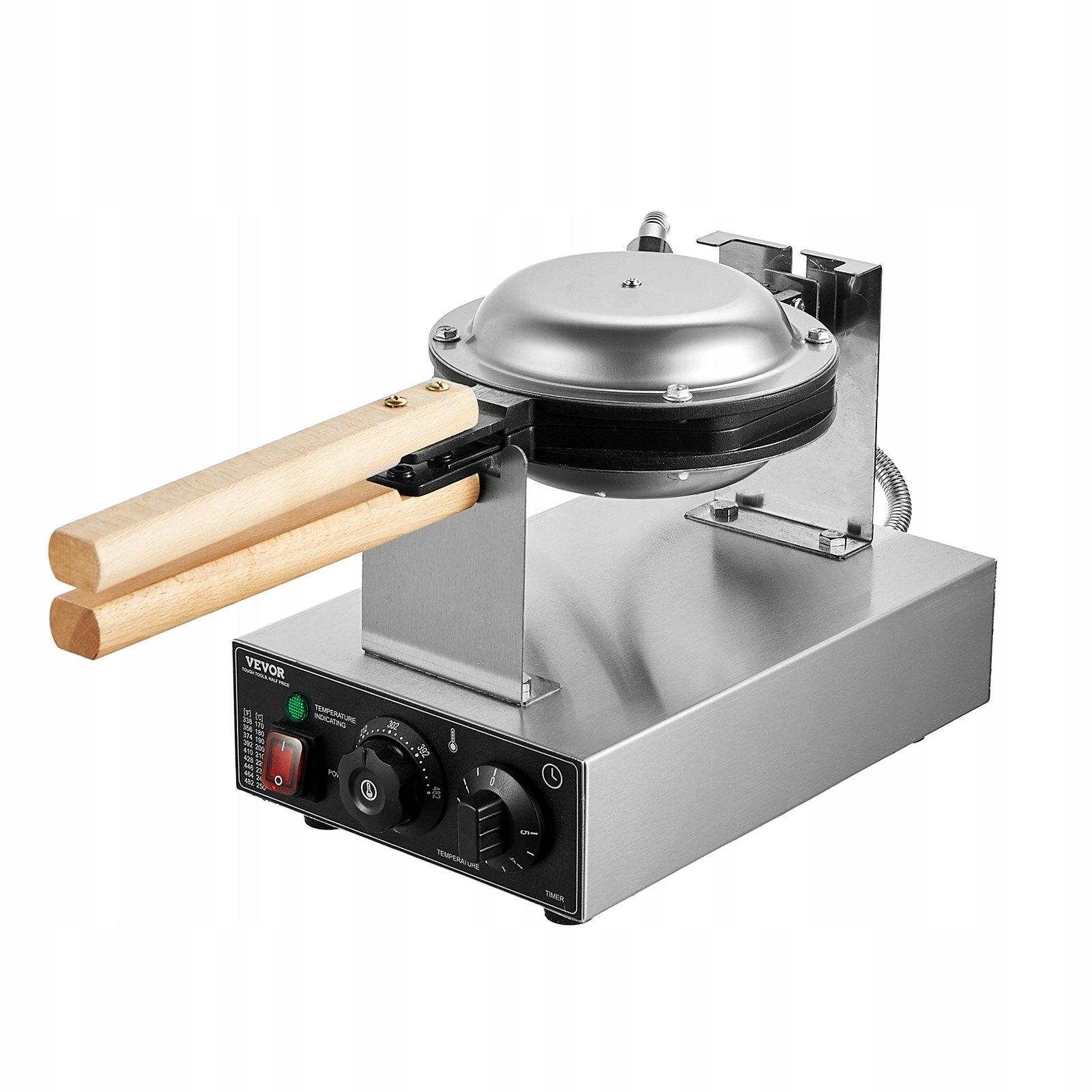 VEVOR Gofrownica 220V1400W Egg Bubble Waffle Maker bąbelkowa