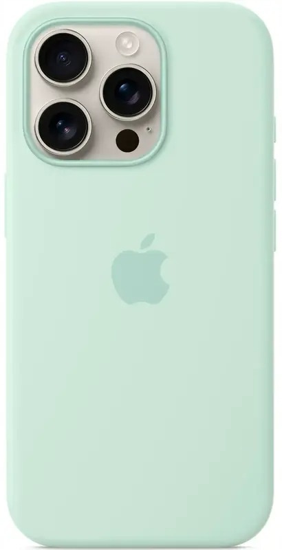 Silikonové pouzdro pro iPhone 16 Pro Max Akvamarín Silicone Case Aquamarine
