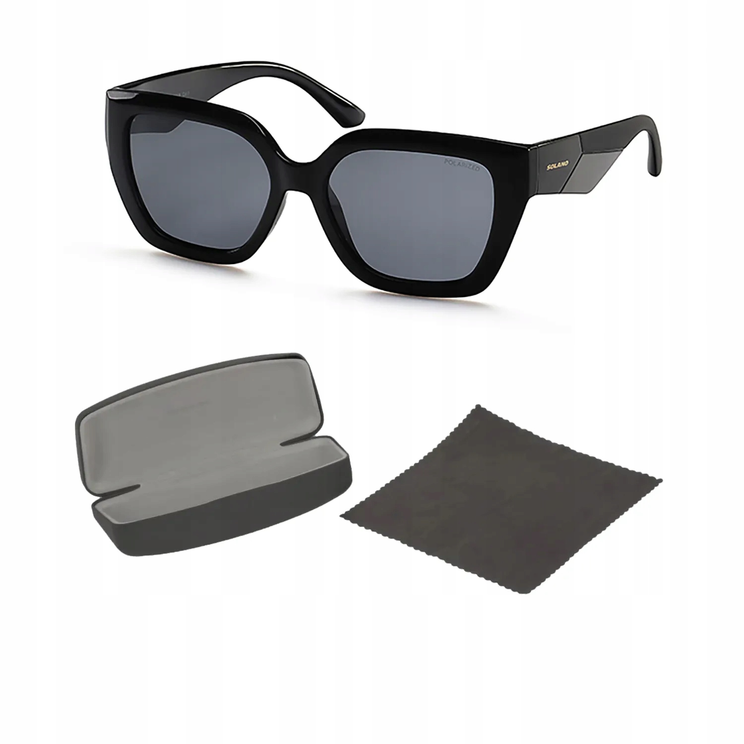 Solano SS21055B Černé dámské polarizační sluneční brýle