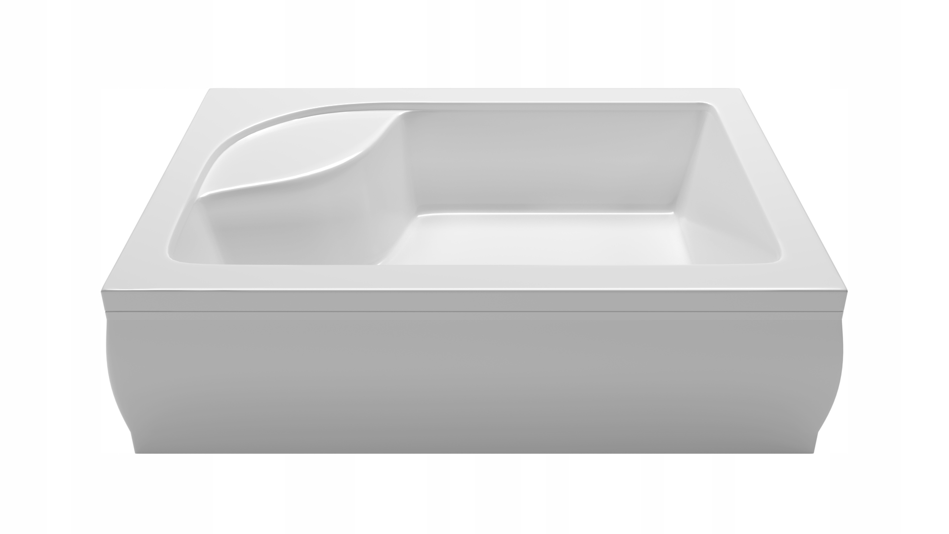 Brodzik 120x80x260mm +syfon