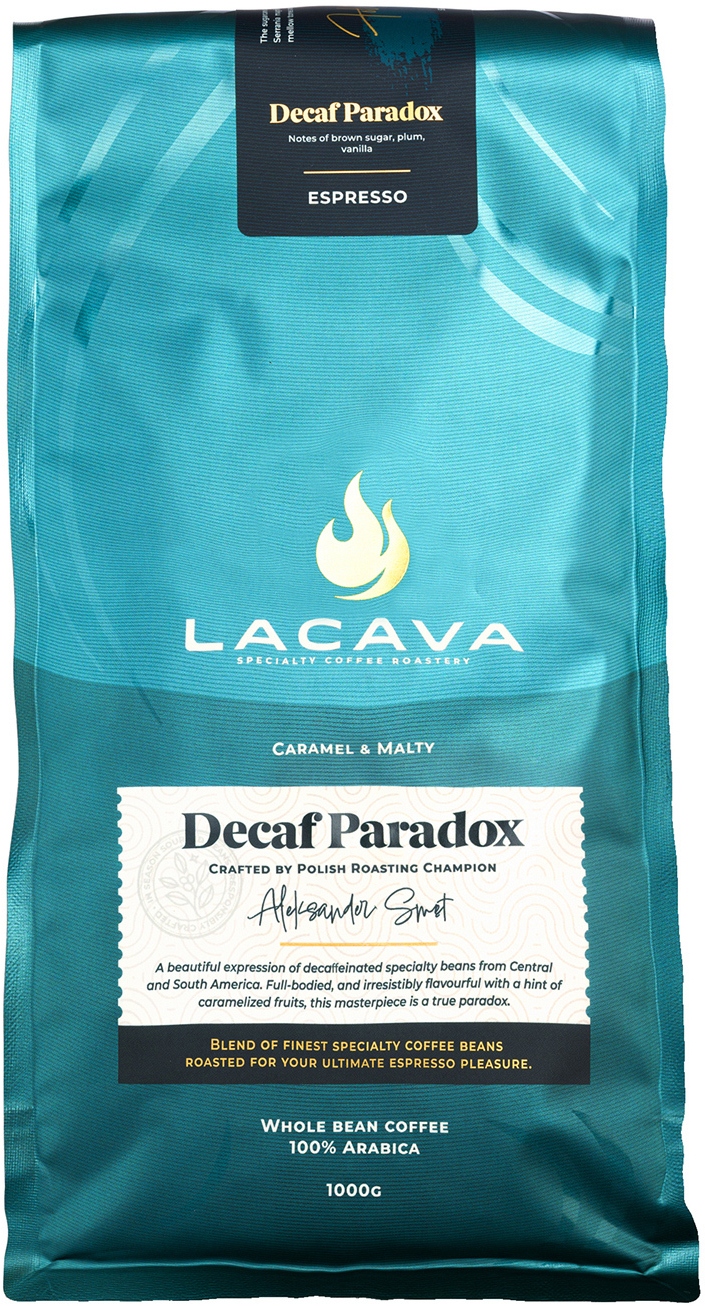Kawa ziarnista LaCava Paradox Decaf Espresso bezkofeinowa 1 kg