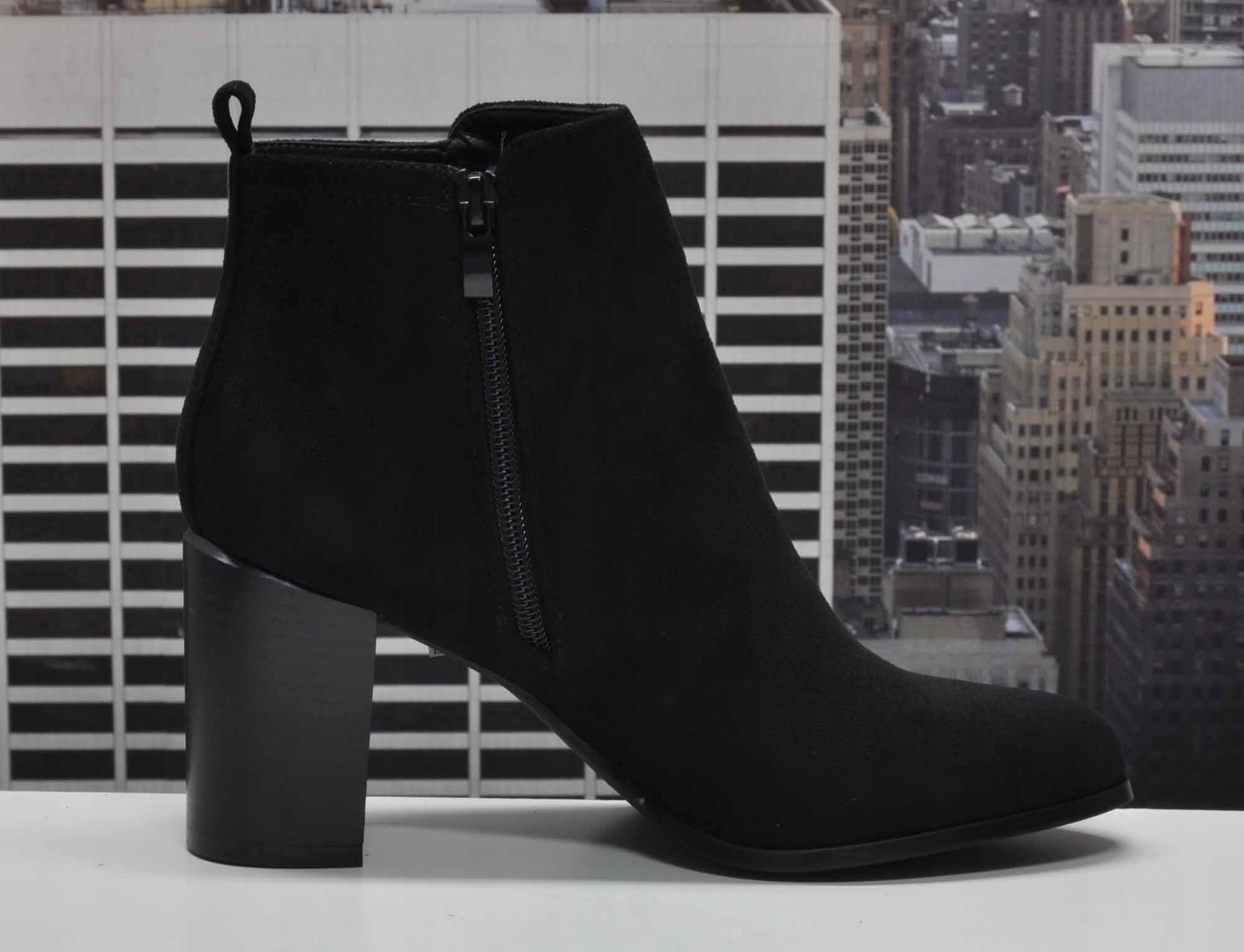 SERGIO LEONE BT352 BOTKI ZAMSZ CZARNE R.40 Rozmiar 40