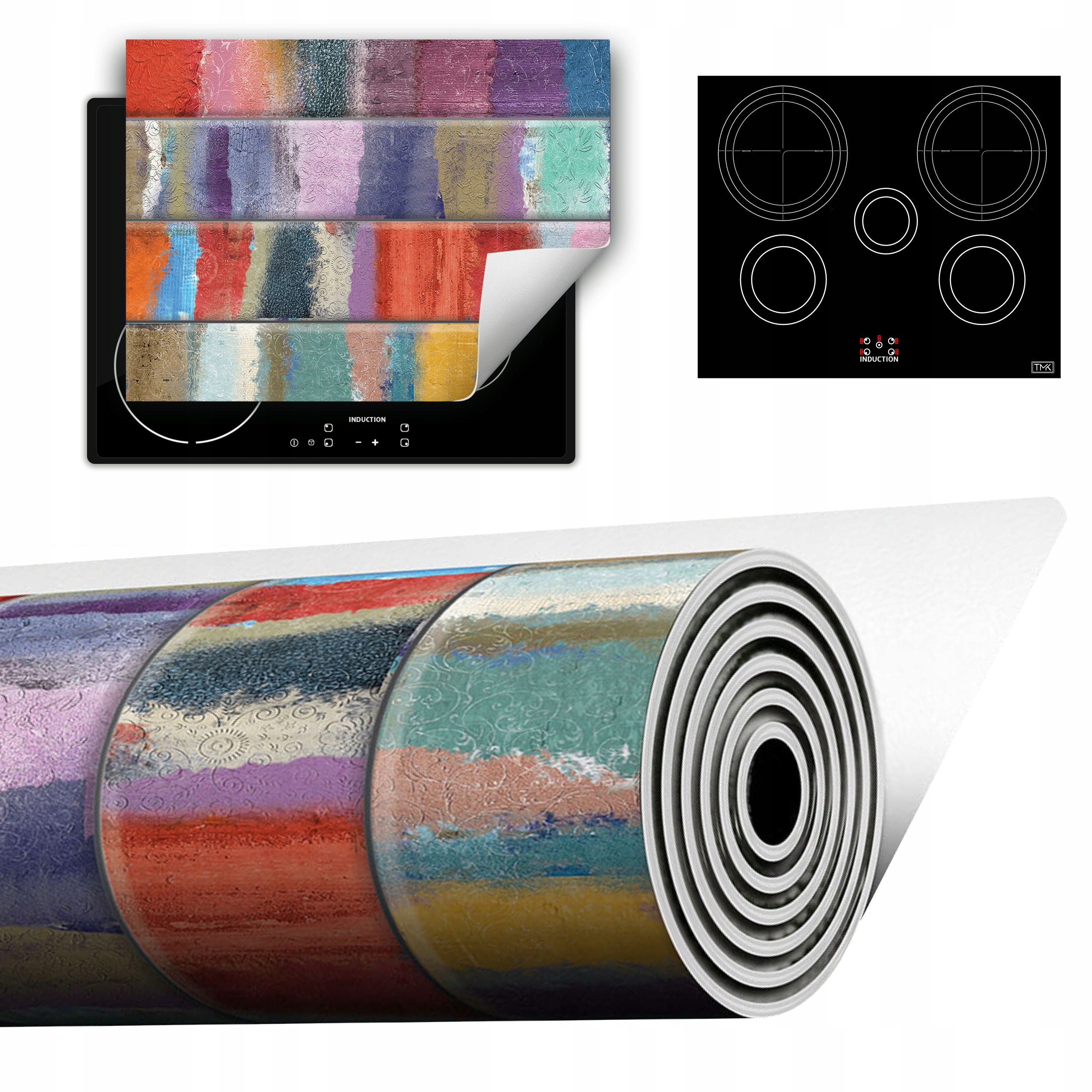 Vinylová Podložka Do Kuchyně Více Místa 70x52 barevná cihlová