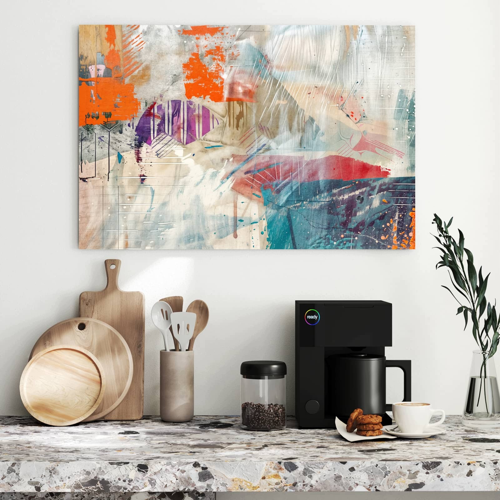 Magnetická tabule Nowoczesne Abstrakce 90 × 60 cm