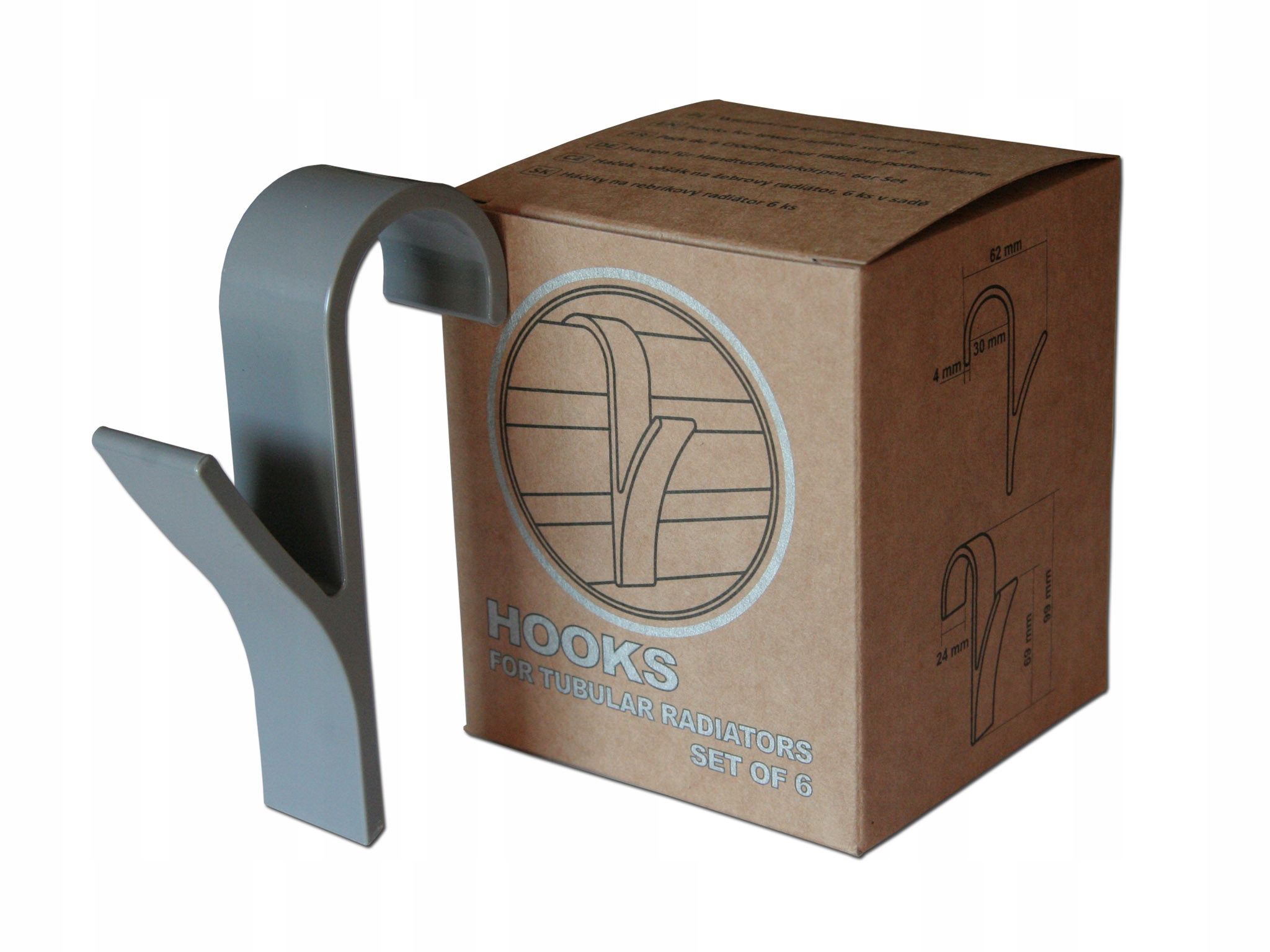 

6x Haczyki Wieszaki Na Ręczniki Bez Wiercenia