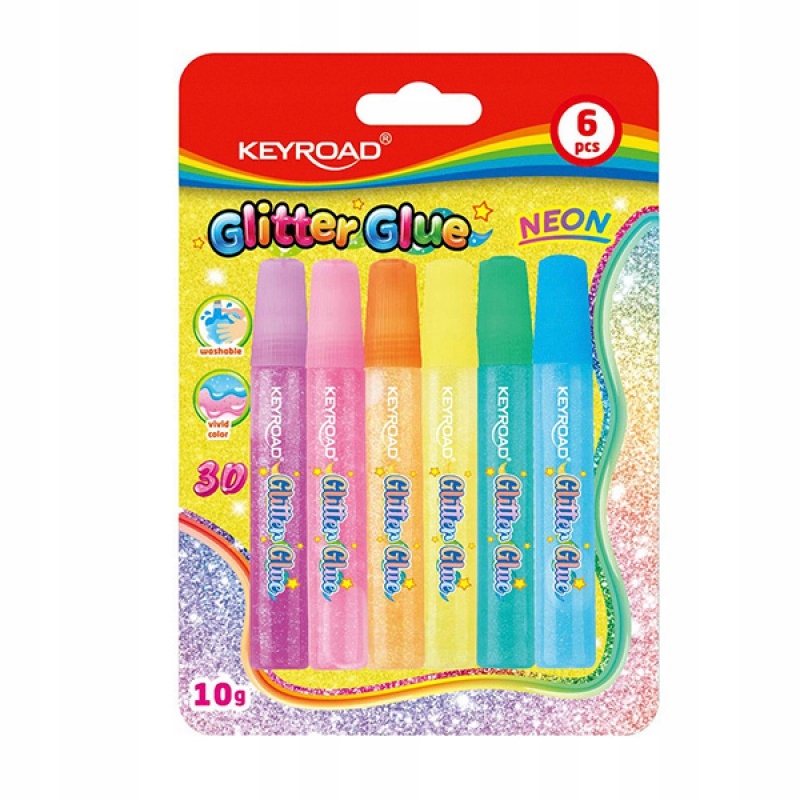 

Klej brokatowy 6 sztuk 10g Neonowe