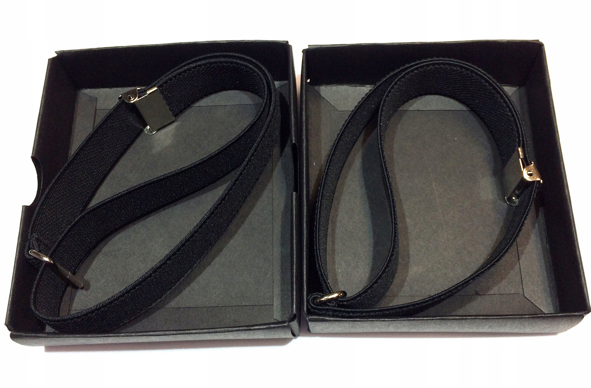 CZARNE OPASKI DO RĘKAWÓW KOSZULI KELNERSKIE RĘKAW Wzór dominujący bez wzoru