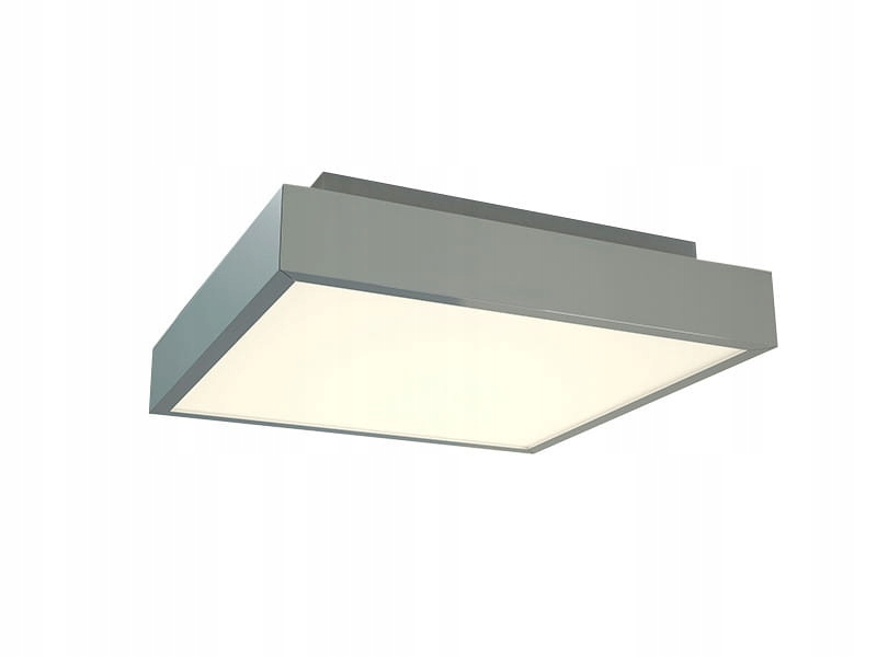 AZzardo Lampa sufitowa biała, kwadratowy plafon do łazienki IP44 24W Led