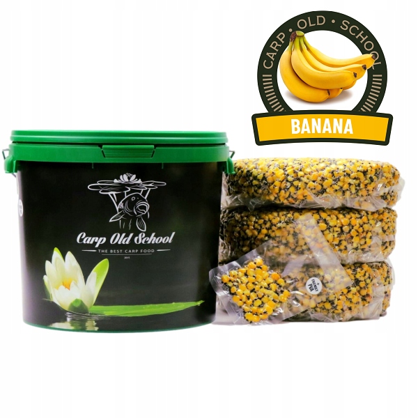 Carp Old School Mix Ziaren Banan 14kg Wiadro